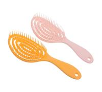 IWOWHERO 2piezas Cepillo Peine Para Masaje Cepillo Para Desenredar El Cabello Húmedo y Rizado Peine De Peluquería