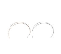 IWOWHERO 2piezas Diademas De Alambre Simple Para Mujeres Plata Accesorios Para Peinados Diy Para Fiestas y