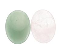 IWOWHERO 2piezas Jade Natural Para Masaje Facial y Herramienta De Raspado Gua Para Relajar y Reafirmar Tratamientos Antienvejecimiento y Cuidado Personal