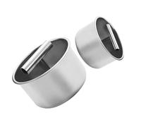 IWOWHERO 2piezas Moldes Multifuncionales Para Hacer Albóndigas De Acero Inoxidable Exprimidor Manual Para Uso Doméstico Comidas y Preparación De Fiestas