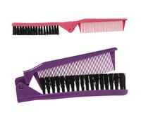 IWOWHERO 2piezas Peine Plegable Portátil De Peines Cabello Desenredantes Para Diario y Viajes Pequeño y Compacto Para Bolso o Bolsa