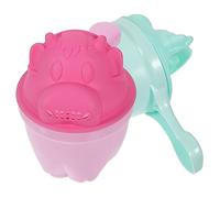 IWOWHERO 2piezas Taza De Enjuague Para Bebés Cubo De Ducha Para Champú Diseño De Dibujos Animados Protección Para Ojos Para Baños y Duchas