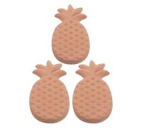 IWOWHERO 3 Discos Ahorradores de Azúcar Moreno de Terracota Forma de Piña, Suavizante Reutilizable para Mantener la Humedad y Conservar Alimentos Secos, Accesorio Adecuado para