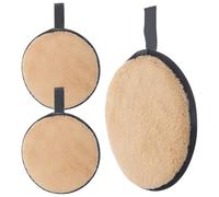 IWOWHERO 3 Esponjas Desmaquillantes Redondas 12 CM Doble Cara Suaves para Limpieza Facial Almohadillas Limpiadoras de Maquillaje Accesorio Cosmético Portátil Color Color Aleatorio