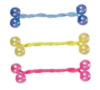 IWOWHERO 3 Pares Bandas De Goma Para El Cabello Cepillo De Pelo Redondo Accesorios Para El Cabello Tinte Para El Cabello Con Burbujas Cintas Para El Cabello Gemas Para El Cabello