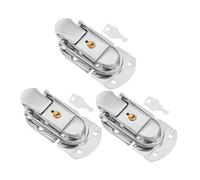 IWOWHERO 3 Piezas Cierre de Palanca para Maleta de Hierro Hebilla para Caja de Herramientas y Equipaje Cierre con Llave para Maletín y Caja de Seguridad Pasador para Viajes