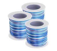 IWOWHERO 3 piezas Cuerda de Macramé Teñida Segmentada para Manualidades Cuerda de Poliéster para Pulseras DIY de Hilo Chino para Hacer Joyas y Nudos Cordón para Kumihimo y Accesorios