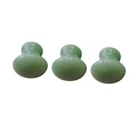 IWOWHERO 3 Piezas Piedra De Masaje Caliente Gel Desencadenar Agente De Mudanzas Punto De Ruptura Palmeros Facial Masaje Con Piedras De Jade Peine De Masaje Green