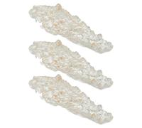 IWOWHERO 3 Piezas Soporte Transparente para Brochas Maquillaje y Pinceles Acrílicos Organizador Diseño Cristal y Lámina Dorada para Uñas y Arte Artístico