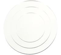 IWOWHERO 3 Piezas Tablero Acrílico Reflectante Espejos Redondos para Fotografía Decoración Pared y Accesorios para Joyas y Cosméticos Portátil y Fácil de Limpiar