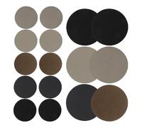 IWOWHERO 30 Almohadillas de Lijado Redondas para Madera y Metal Papel de Lija al Agua Respaldo de Vellón Juego de Papeles de Lija Secos y Húmedos para Pulido y Esmerilado