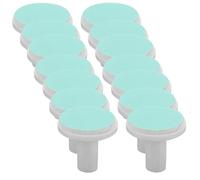 IWOWHERO 30 Cabezales de Repuesto para Pulidor de Uñas Eléctricas Infantiles Almohadillas de Plástico para Cuidado Seguro de Uñas de Bebés Color Verde Pack Económico de 30 Unidades