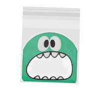 IWOWHERO 300 piezas Bolsas Autoadhesivas para Galletas Bolsas Plásticas para Dulces Colores Rojo Amarillo y Verde para Decoración de Pasteles y Regalos Fiestas