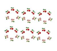 IWOWHERO 36 Adornos de Cereza para Uñas en Aleación Brillo Intenso para Decoración Creativa en Fiestas de Año y Uso en Casa