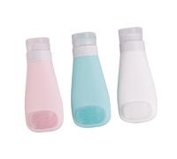 IWOWHERO 3piezas Botella De Champú y Loción Envase De Loción De Baño Ligero y Portátil