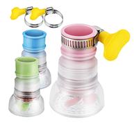IWOWHERO 3Piezas Grifos de Filtración de Cocina Uds con Purificador de Activado Boquilla para Grifo y Extensor de Rociador Filtro de Agua sin Salpicaduras