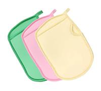 IWOWHERO 3piezas Guantes Exfoliantes Cuerpo Para Exfoliación y Limpieza Facial La Circulación y Regeneración