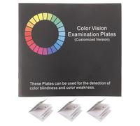 IWOWHERO 4 Cuadernos de Prueba para Daltonismo Libro de Gráficos para Examen Visual Tarjetas de Prueba para Daltonismo Diagramas de Placa Diseño Portátil para Uso Escolar y Laboral