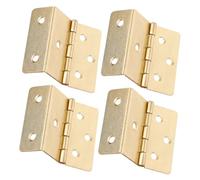 IWOWHERO 4 piezas Bisagras Vintage Triple Plegado de Metal para Puertas y Gabinetes Duraderas y Versátiles para Muebles Cajas de Joyería y Armarios Acabado Clásico