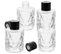 IWOWHERO 4 Piezas Frascos de Vidrio para Aroma Recargables, Prácticos y Elegantes para Difusor de Perfume en Cocina y Baño
