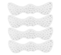 IWOWHERO 4 Piezas Pegatinas De Etiqueta Engomada Del De La Peca Etiqueta Engomada Del Corrector Del Tatuajes Temporales En La Cara Hoja De Plata Silver