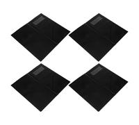 IWOWHERO 4 Piezas Presentador de Cheques para Invitados Restaurante, Carpeta para Menús 28x25.5 Cm, Negras Resistentes a Derrames, Porta Recibos y Cuentas para Personal de Servicio en