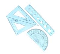 IWOWHERO 4 Piezas Regla Escolar Flexible Transparente, Ondulada | Plástico, Tamaño Compacto Fácil de Llevar, Uso en Escuela para Arquitectos y Artistas