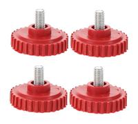 IWOWHERO 4 Piezas Soportes Niveladores Ajustables para Básculas Electrónicas, Patas de Plástico M8 Roscadas, Almohadillas Antivibración Antideslizantes, Juego de 4 Piezas para Balanzas de