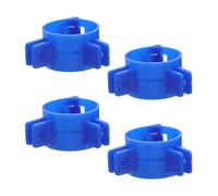 IWOWHERO 4 Piezas Soportes Plegables para Patas de Mesa Clips Ajustables Desmontables Fijación Antideslizante para Muebles de Hogar y RV Cierre Resistente Compatibles con Tubos