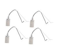 IWOWHERO 4 Portalámparas Cerámicos E14 Compatibles Bombillas Roscadas, Resistentes a Alta Temperatura, Ideales para Proyectos de Iluminación DIY