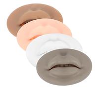 IWOWHERO 4 Uds Módulo 3D Máscara De Labios Práctica De De Labios Piel Para Tatuar Modelo De Maniquí De Labios Inyección De Práctica De Labios Microblading Piel Cosas De