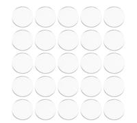 IWOWHERO 40 Piezas 40 Almohadillas Antideslizantes No Adhesivas para Mesas de Vidrio, Parachoques Transparentes de Goma 20 MM X 3 MM, Protectores de Seguridad para Vidrio, Ideales para