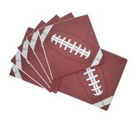 IWOWHERO 48 Piezas Servilletas de Fútbol Desechables 48 Piezas para Fiestas y Eventos Deportivos, Papel Absorbente Diseño de Rugby, Suministros para Decoración de Cumpleaños y Reuniones