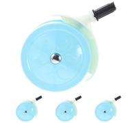 IWOWHERO 4piezas Ruedas para Andador Silenciosas y Giratorias de Plástico Repuestos Aplicables para Cochecitos de Juguete para Superficies Diversas Niño Aprende a Caminar