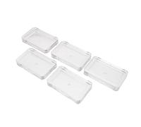 IWOWHERO 5 Estuches Transparentes para Sombras de Ojos y Contenedores de Cosméticos 7X4X1 CM Portátiles Diseño Ligero para Viaje Corto Organizador Práctico