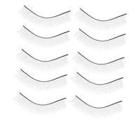 IWOWHERO 5 pares Tiras de Pestañas Finas para Práctica Extensiones de Pestañas para Principiantes Material de Química Fácil de Usar para Entrenamiento de Extensiones