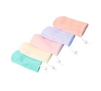 IWOWHERO 5 piezas Bolsa de Malla para Jabón con Diseño Exfoliante Práctica y Ligera para Limpieza y Masaje Corporal para Uso Casa y Viajes