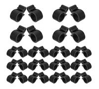 IWOWHERO 50 piezas Abrazaderas de Tubo para Riego Goteo de Clips de Plástico para Fijar Mangueras Jardín y Invernadero Soporte Portátil para Sistema de Irrigación