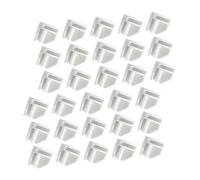 IWOWHERO 50 piezas Conectores Plásticos para Cubos de Alambre de Clips Modulares para Estantería y Organizador de Armario Resistentes y Versátiles para Rejilla Modular