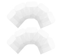 IWOWHERO 50 Sobres Pequeños de Papel Pergamino Blanco Etiquetas Colgantes para Almacenamiento y Embalaje de Joyería y Accesorios Pequeños
