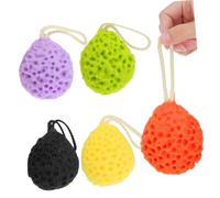 IWOWHERO 5piezas Esponjas De Ducha Exfoliantes Variedad De Colores Alta Absorción Cuerpo Baño