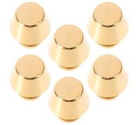 IWOWHERO 6 Piezas de Bases Metálicas Redondas para Bolsos y Carteras Remaches de Latón Resistentes para Fondos de Bolsos Tachuelas para Bases de Maletas Ideales para Manualidades y DIY