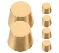 IWOWHERO 6 Piezas Patas de Latón Cónico 10 MM 6 Piezas para Tabla de Cortar y Bandeja, Soportes Elevadores Antideslizantes para Muebles de Cocina y Exhibición