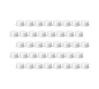 IWOWHERO 60 Piezas Tapas de Aluminio para Botellas de Vidrio Tapón de Rosca Reutilizable Hermético para Lociones Cubierta de Aluminio Resistente para Conservación de Líquidos