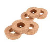 IWOWHERO 6piezas Tapas De Corcho Transparente para Macetas Tapones De Corcho para Hidroponía con Agujero Central para Botellas De Vidrio Jarrones De Hidropónico y Cubiertas para Terrarios