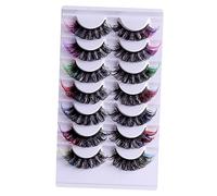 IWOWHERO 7pares Extensiones Pestañas Permanentes Colores Individuales Fácil Aplicar