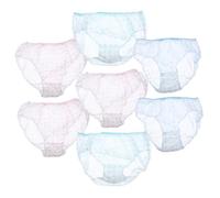 IWOWHERO 7piezas Bragas Posparto De No Tejida Desechables para Futuras Madres Elástico y Transpirable Talla