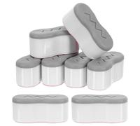 IWOWHERO 8 Piezas 8 Cojines Adhesivos Amortiguadores para Asiento de Inodoro Estándar Curvo, Protectores y Parachoques para Tapa de Bidé, Accesorio para Baño Que Reduce Ruido y Mejora