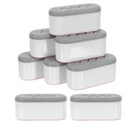 IWOWHERO 8 Piezas 8 Piezas de Cojines Amortiguadores Adhesivos para Asiento de Inodoro Oval Estándar, Protectores y Espaciadores para Bidé, Almohadillas Protectoras Antiruido para Baño