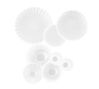 IWOWHERO 8 Piezas Accesorios De Jardín De Hadas Juego De Cocina para Niños Plato De Casa De Muñecas Pequeño Juego De Vajilla Cocinando De Polivinilo Mini Juego De Juguetes